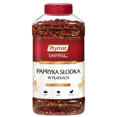 Saldžiųjų raudonųjų paprikų dribsniai, PRYMAT, 450 g